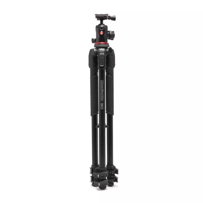 Trípode Manfrotto 190X de aluminio con rótula de bola 496RC2 (negro)