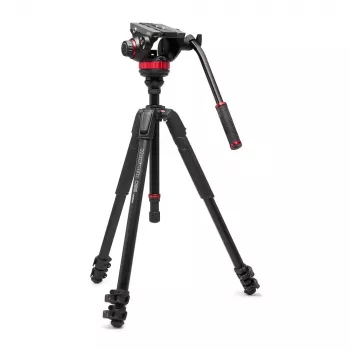 Manfrotto 055 Vídeo aluminio negro con cabeza 502AH