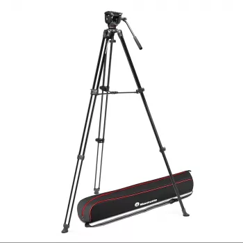 Set de trípode de vídeo Manfrotto MVT502AM con cabeza fluida 500X