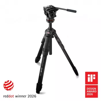 Trípode Manfrotto ONE de aluminio con cabeza fluida 500X