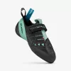 Scarpa Instinct VS Woman Pies de gato de escalada, Negro/Aqua, EU 35,5