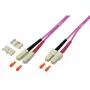 TECHLY Cable de fibra óptica OM4 50/125 MM SC-SC Dúplex 3m