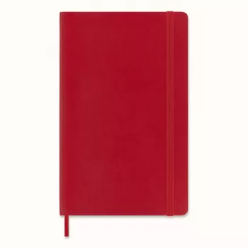 Moleskine Cuaderno Classic Large A5 cuadriculado escarlata Tapa blanda 192 páginas