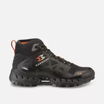 Zapatos de senderismo para mujer Garmont negro/rojo