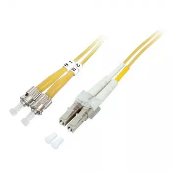 TECHLY cable de conexión monomodo OS2 ST a LC dúplex 3m