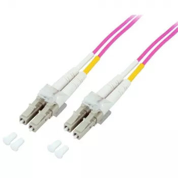 TECHLY cable de conexión de fibra óptica multimodo OM4 LC-LC dúplex 3m aqua
