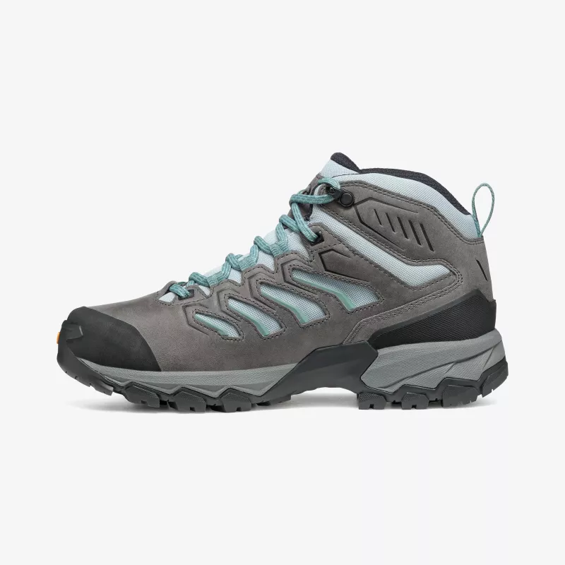 Zapatos de senderismo Scarpa Moraine Mid GTX para mujer, GORE-TEX, parte superior de nobuk y mesh, suela PRESA HIK-04, arctic, EU 37