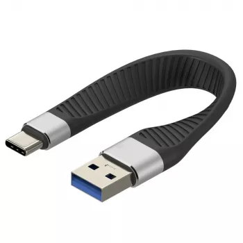 TECHLY cable USB 3.0 USB-A a USB-C 3.2 Gen2 15W M/M 12cm FPC