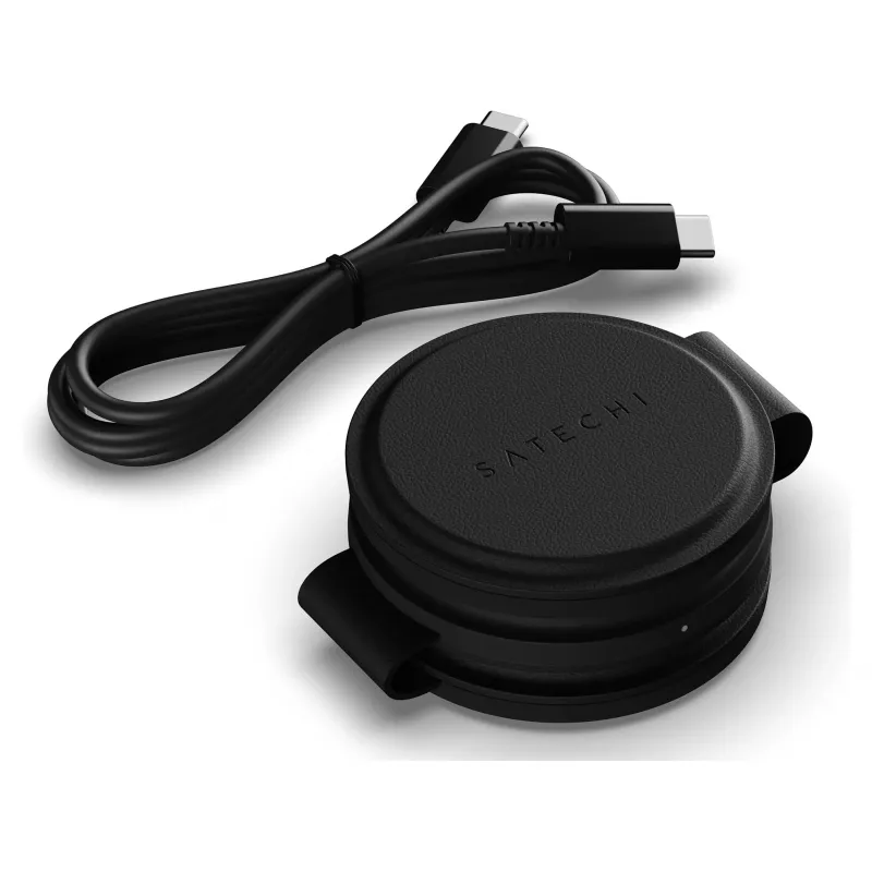 Satechi OntheGo Cargador inalámbrico 3 en 1 con Qi2, Negro, 15W, ST-QTG31K
