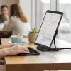 Satechi On-the-Go Foldable Stand Hub - USB-C 100W PD, USB-C 10 Gbps, USB-A 10 Gbps, lector de tarjetas micro/SD 312 MB/s, jack de 3.5mm, HDMI 4K (Space Gray)
