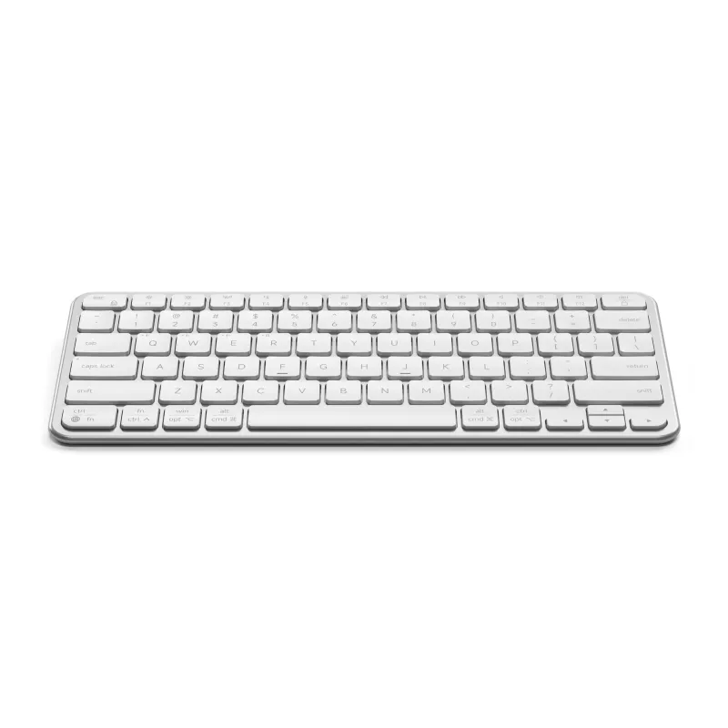 Satechi Slim EX1 Teclado Bluetooth para tres dispositivos con conmutador de modo Mac/Windows (Plata)