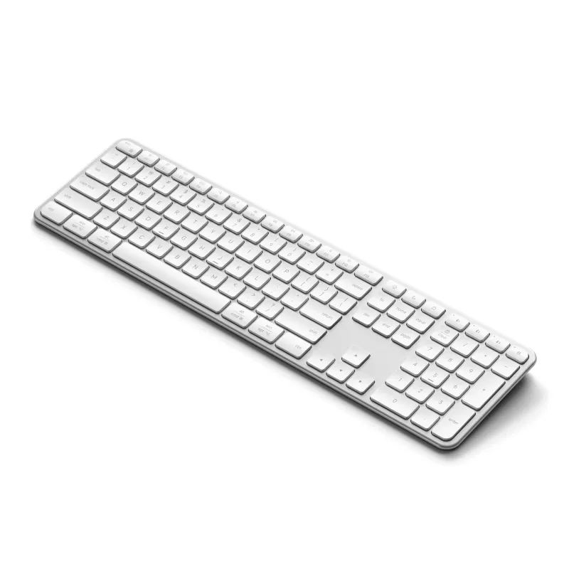 Satechi Slim EX3 Teclado inalámbrico Bluetooth para tres dispositivos con conmutador de modo Mac/Windows (Space Gray)