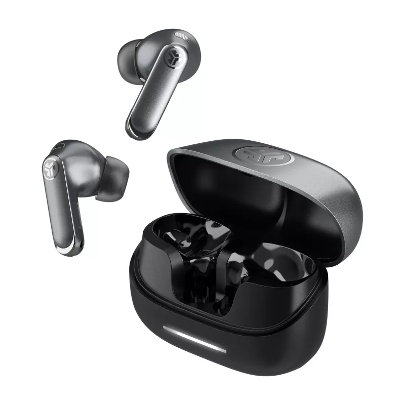JLab Epic Pods auriculares True Wireless ANC con cancelación activa de ruido híbrida, Bluetooth 5.3, IP55, 50h de autonomía, negro