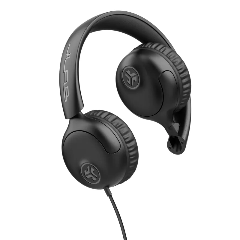 JLab Studio 2 auriculares on-ear con cable y micrófono negro