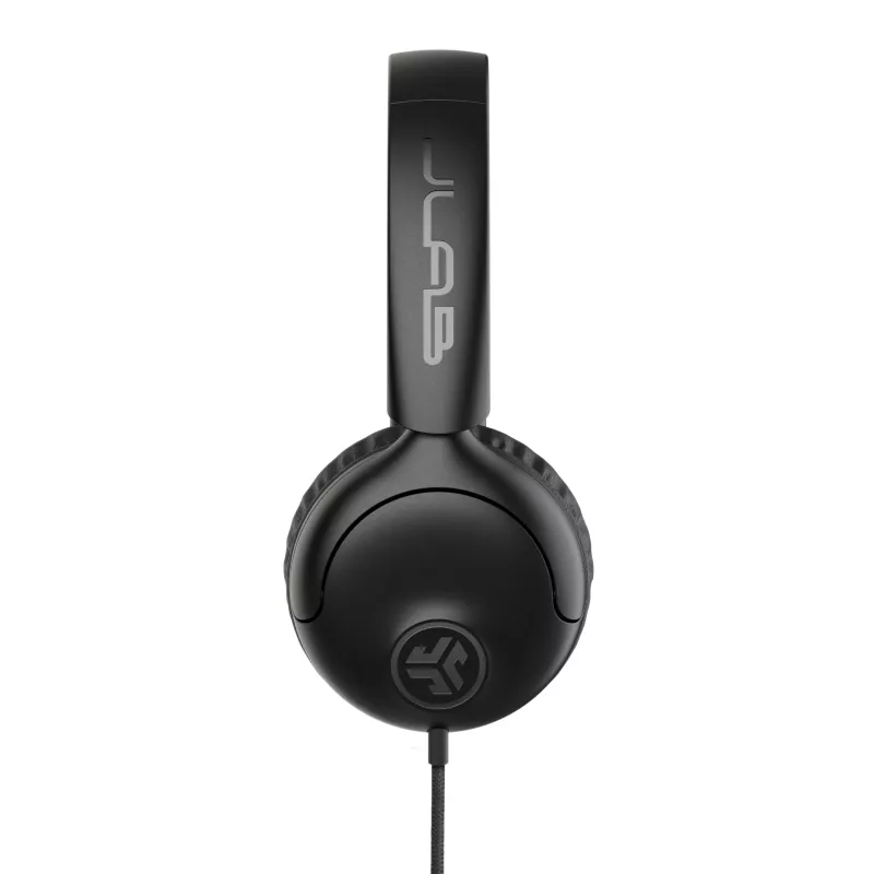 JLab Studio 2 auriculares on-ear con cable y micrófono negro
