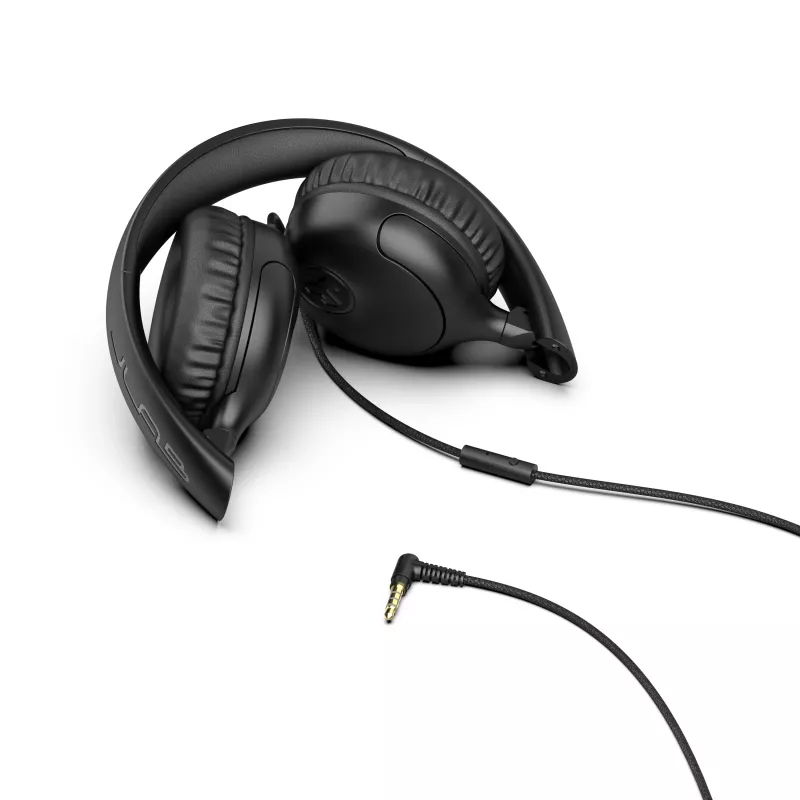 JLab Studio 2 auriculares on-ear con cable y micrófono negro