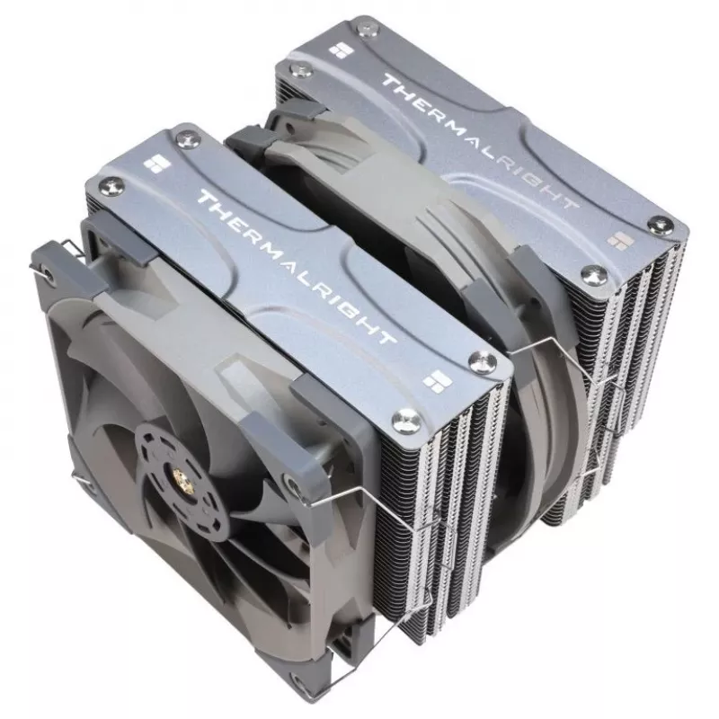 Thermalright Frost Commander 140 Disipador de CPU de doble torre, 7 heatpipes, 280W TDP, ventiladores PWM de 140mm + 120mm
