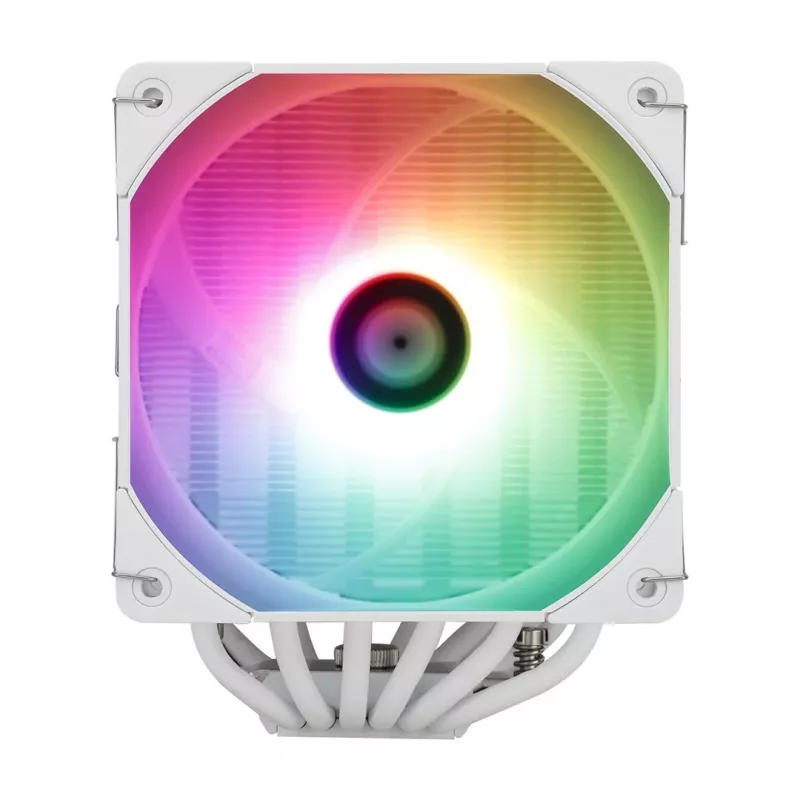 Ventilador de CPU de aire Thermalright Peerless Assassin 120 White ARGB de doble torre, 6 heatpipes, 2 ventiladores PWM de 120mm, 265W TDP, LGA1700/AM5