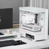 Ventilador de CPU de aire Thermalright Peerless Assassin 140 Digital White de doble torre, 7 heatpipes, 2 ventiladores PWM de 140mm, LED blanco, Intel/AMD