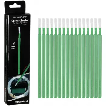 Visible Dust MXD Swabs Corner Green - Pack de 12 para limpieza de sensores APS-C