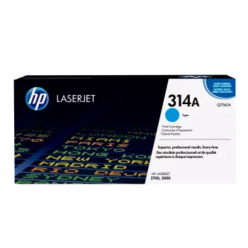 HP 314A Tóner original Cyan Q7561A para Color LaserJet 2700, 3000 Serie