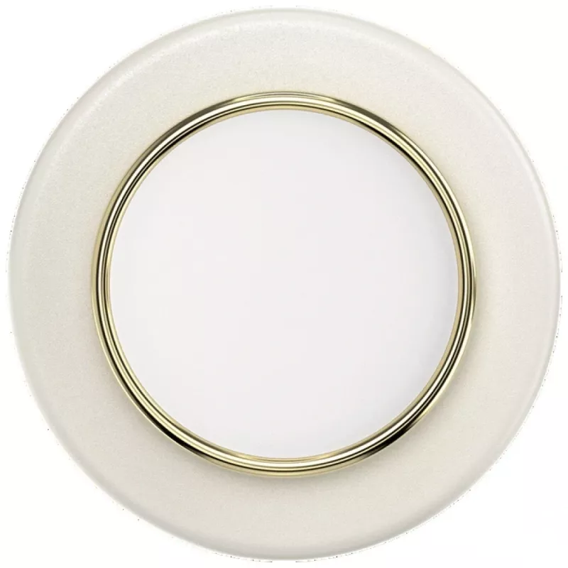 Popsockets Round Luxe Coconut Creme Enamel MagSafe Sujeta y soporte para teléfono