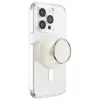 Popsockets Round Luxe Coconut Creme Enamel MagSafe Sujeta y soporte para teléfono