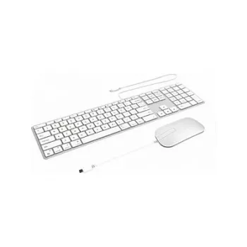 ZAGG Combo USB-C con cable: teclado y ratón Apple plateado