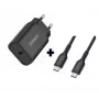 OtterBox cargador de pared UE USB-C 30W con pack de cable USB-C a USB-C