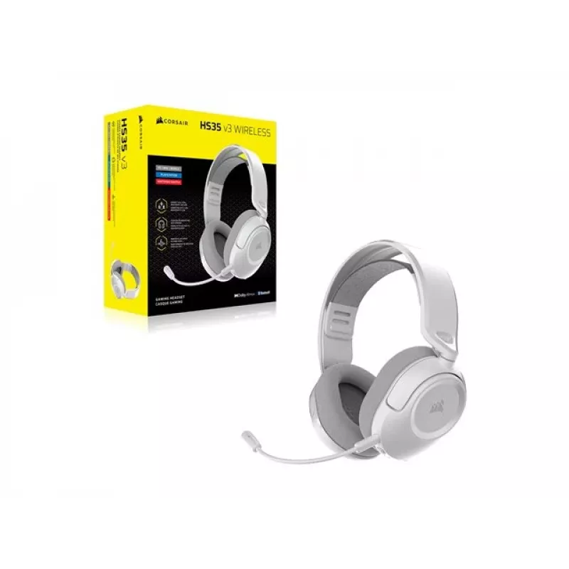 CORSAIR HS35 v3 Auriculares inalámbricos blanco