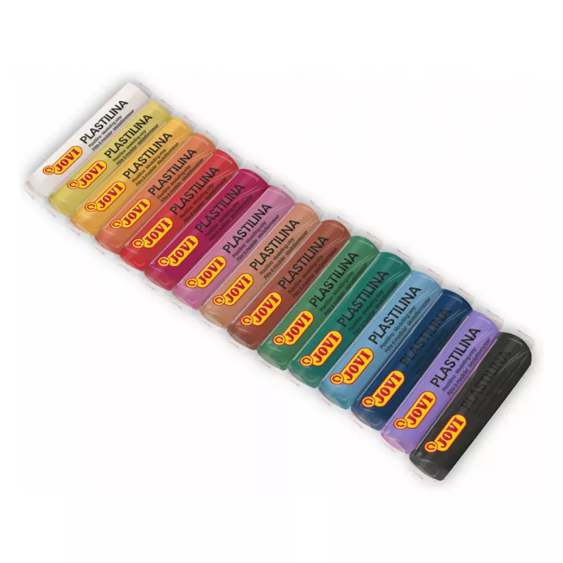 JOVI Plastilina pasta de modelar colores surtidos 15 colores de 15 g