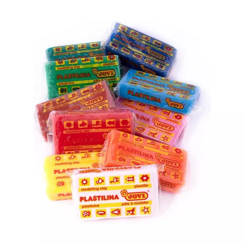 JOVI Plastilina pasta de modelar 10 colores surtidos x 50 g