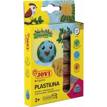 JOVI Plastilina pasta de modelar colores surtidos 6 x 15 g