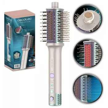 Cepillo de aire caliente Cecotec CeramicCare Allin1, 1500 W, 4 en 1: secador, styler, cepillo de aire y cepillo alisador