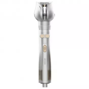 Cepillo de aire caliente giratorio Cecotec CeramicCare 6in1 Gyro, 1100 W, 6 accesorios