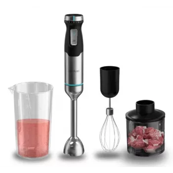 Cecotec Power Pulsar Cream&Crush Batidora de vaso, negra