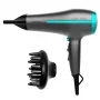 Cecotec Bamba IoniCare 5200 Aura Black Secador de pelo con iones, 2200 W, motor AC profesional, función de iones, 3 niveles de temperatura, 2 niveles de velocidad, botón de aire frío, incluye boquilla concentradora y difusor, Negro