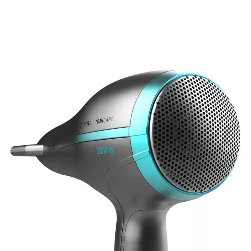 Cecotec Bamba IoniCare 5200 Aura Black Secador de pelo con iones, 2200 W, motor AC profesional, función de iones, 3 niveles de temperatura, 2 niveles de velocidad, botón de aire frío, incluye boquilla concentradora y difusor, Negro