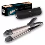 Cecotec Bamba RitualCare 1000 Ceramic Plancha de pelo y rizador 2 en 1, negro/oro rosa