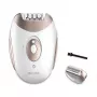 Cecotec Bamba SkinCare Depil-Action Depiladora con 32 pinzas, húmedo y seco, luz LED, 2 velocidades, recargable, inalámbrica, incluye 7 accesorios, bolsa de viaje, plata