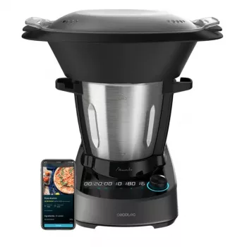Cecotec Mambo 11090 Robot de cocina multifunción, 1700 W, 3,3 L, acero inoxidable, Wi-Fi