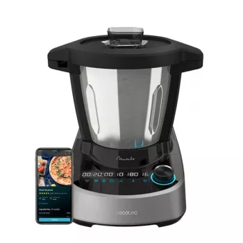Cecotec Mambo 11090 Robot de cocina multifunción, 1700 W, 3,3 L, acero inoxidable, Wi-Fi