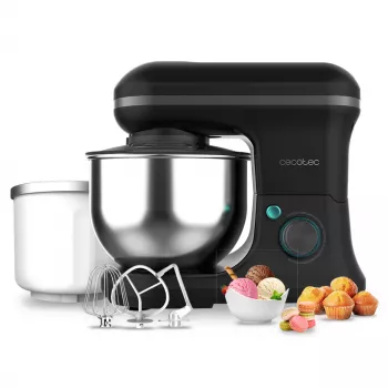Cecotec Cecomixer Merengue 5L 1200 Ice-Cream batidora de pie negra