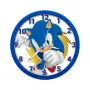 Reloj de pared infantil Sonic The Hedgehog 25 cm redondo de plástico analógico de cuarzo multicolor