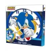 Reloj de pared infantil Sonic The Hedgehog 25 cm redondo de plástico analógico de cuarzo multicolor