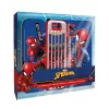 Set de papelería escolar 11 en 1 infantil Spider-Man con estuche, lápices de colores, cuaderno A5 y más