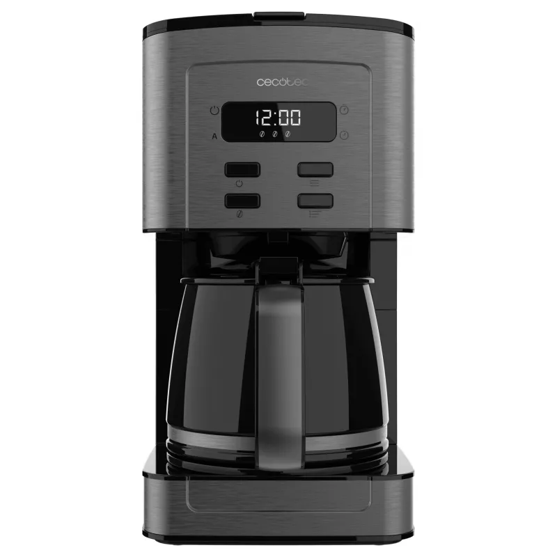 Cecotec Coffee 66 Time Cafetera de filtro 950W 1,5L 12 tazas LCD temporizador Acero inoxidable