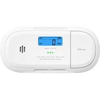 X-Sense XC04-WX detector de monóxido de carbono con pantalla LCD, 10 años de duración de la pila, certificado UL 2034