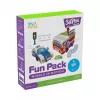 myFirst 3dPen Make Filaments Fun Pack Wheels in Motion - set creativo para lápiz 3D: 5 plantillas, 17 recambios PCL (34 m), módulo de coche pull-back, lámina termoplástica