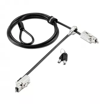Kensington Universal 3-in-1 2.0 candado con llave para portátil con doble cabezal de bloqueo